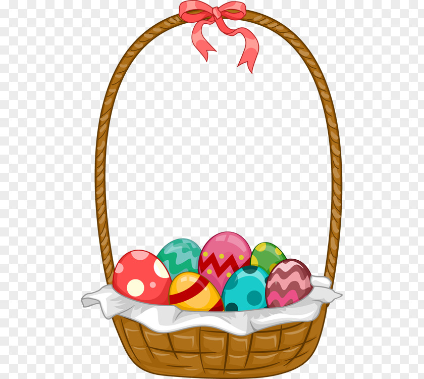 Colorful Candy Easter Bunny Basket Clip Art PNG