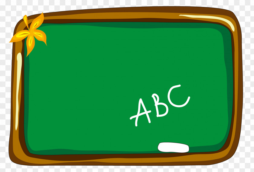 Cartoon Green Chalkboard Blackboard PNG