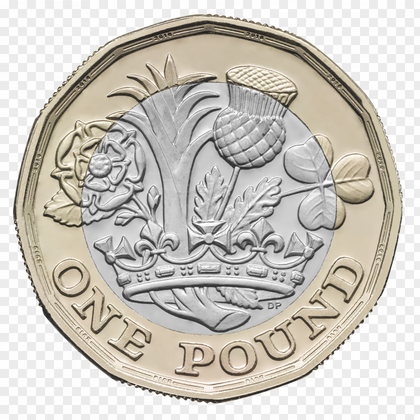 Coins Royal Mint One Pound Dollar Coin Sterling PNG