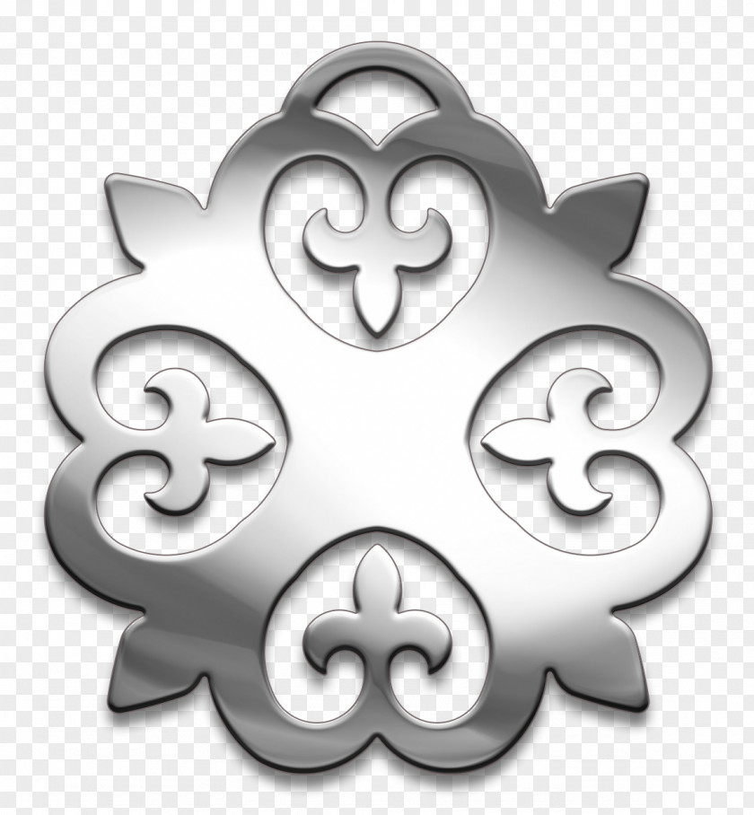 Emblem Silver Background PNG