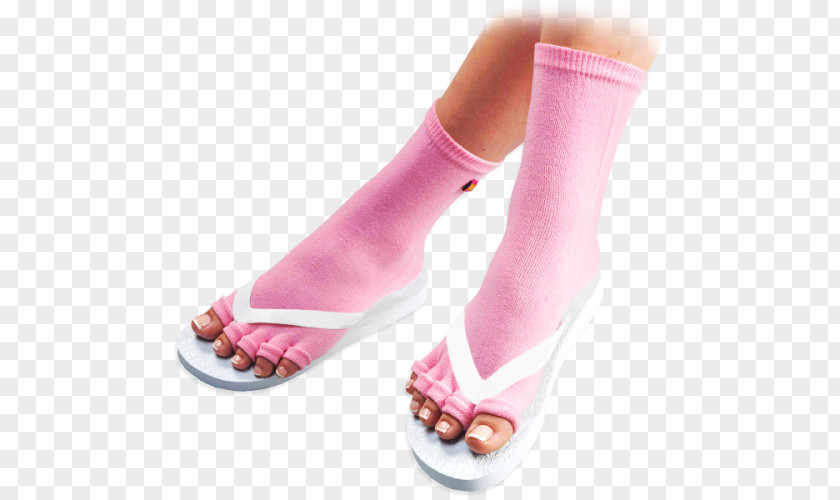 Pedicure Toe Socks Flip-flops PNG