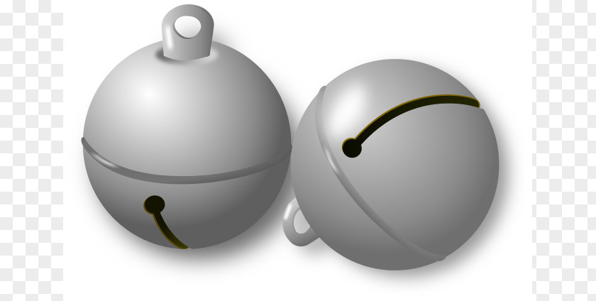 Silver Bell Cliparts Jingle Christmas Clip Art PNG