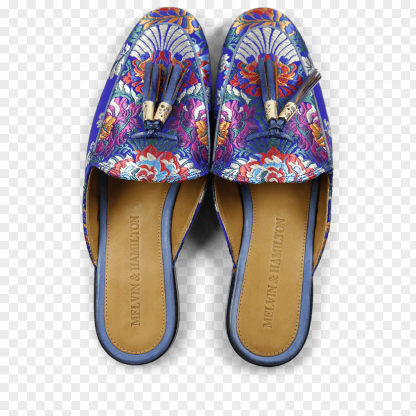 Slipper Flip-flops Blue Shoe Klapki PNG