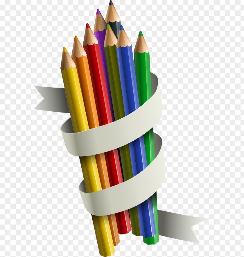 Vector Cartoon Color Pencil Colored PNG