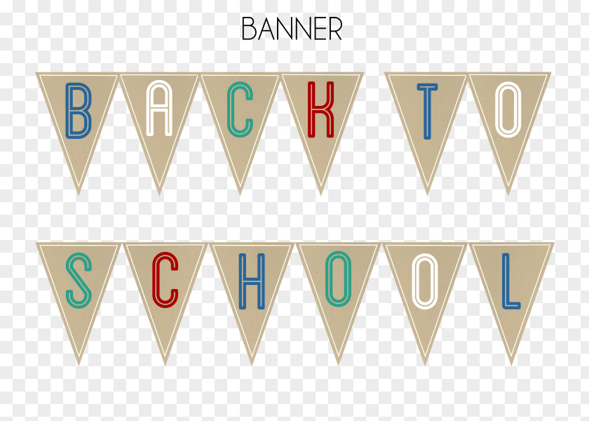 Bunting Banner School Teacher ABC And 123: Flash Cards Logo PNG
