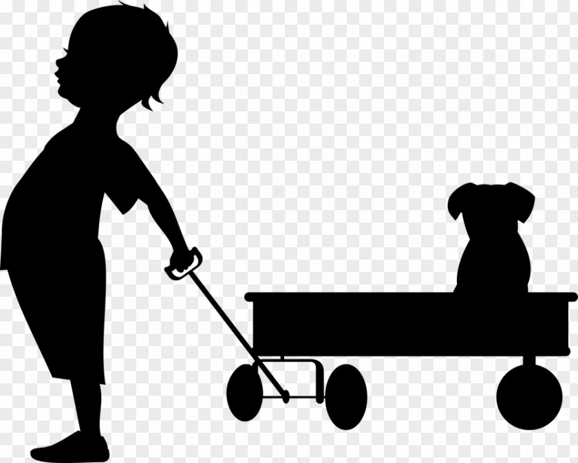 Child Wagon Silhouette PNG
