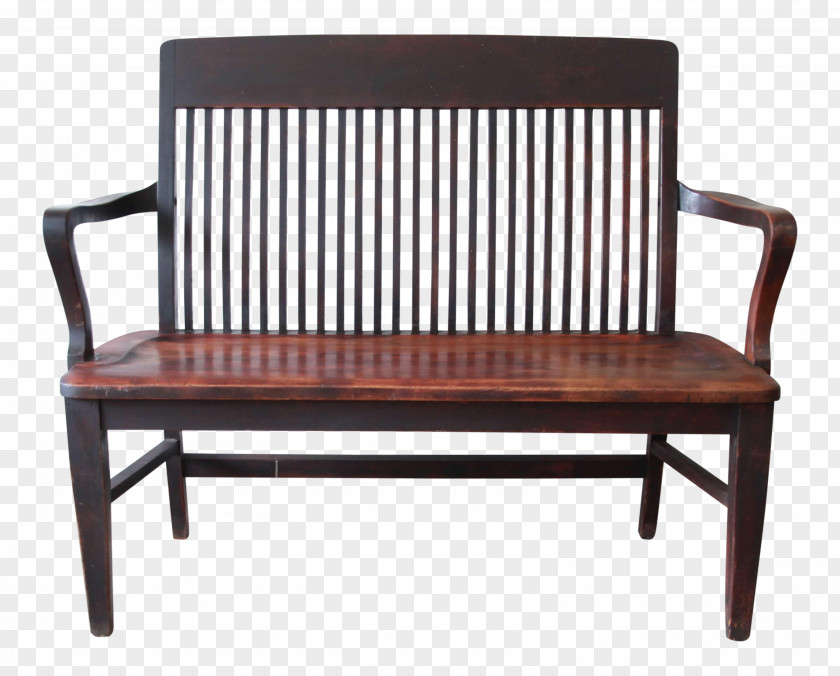 Mahogany Chair Bench Furniture Living Room Antique PNG