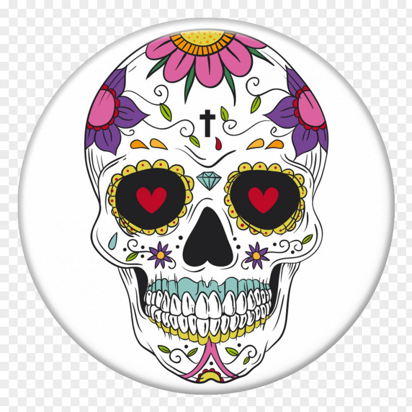 Skull La Calavera Catrina Mexican Cuisine Day Of The Dead Human Symbolism PNG