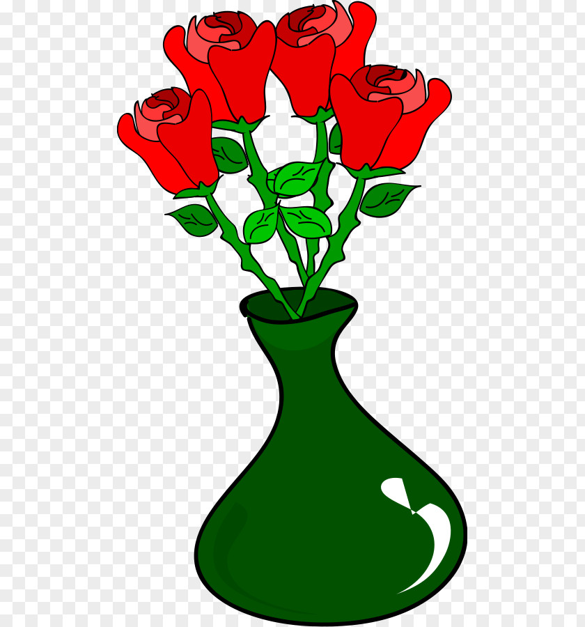 Svgz Vase Rose Flower Clip Art PNG