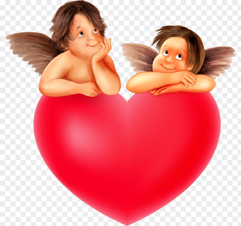 Angel With Love Cupid PNG
