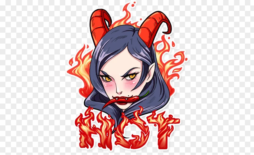 Demon Lucifer Telegram Devil Sticker PNG