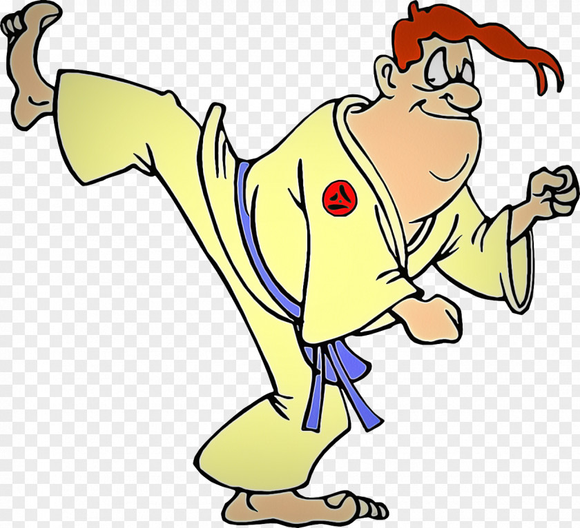 Karate Finger Martial Arts Uniform Clip Art Cartoon Pleased PNG