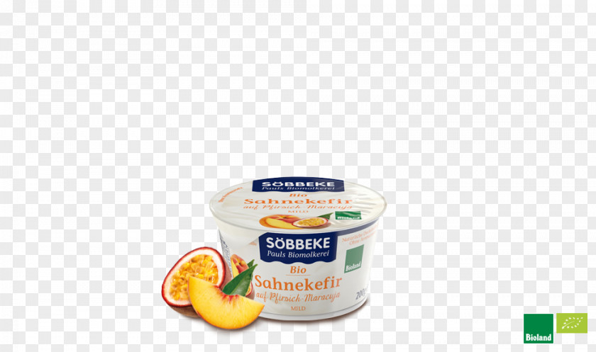 Peach Crème Fraîche Kefir Yoghurt Diet Food PNG