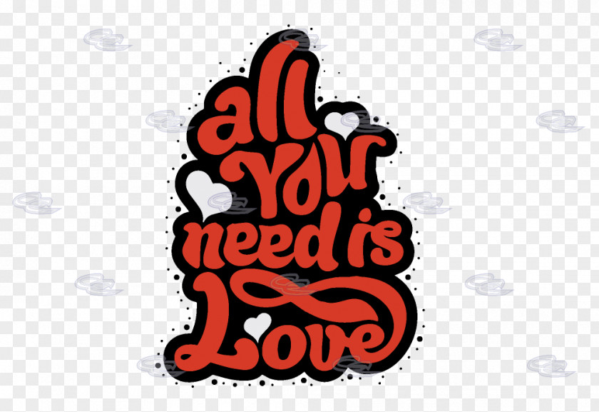 All You Need Is Love The Beatles Sticker Design PNG