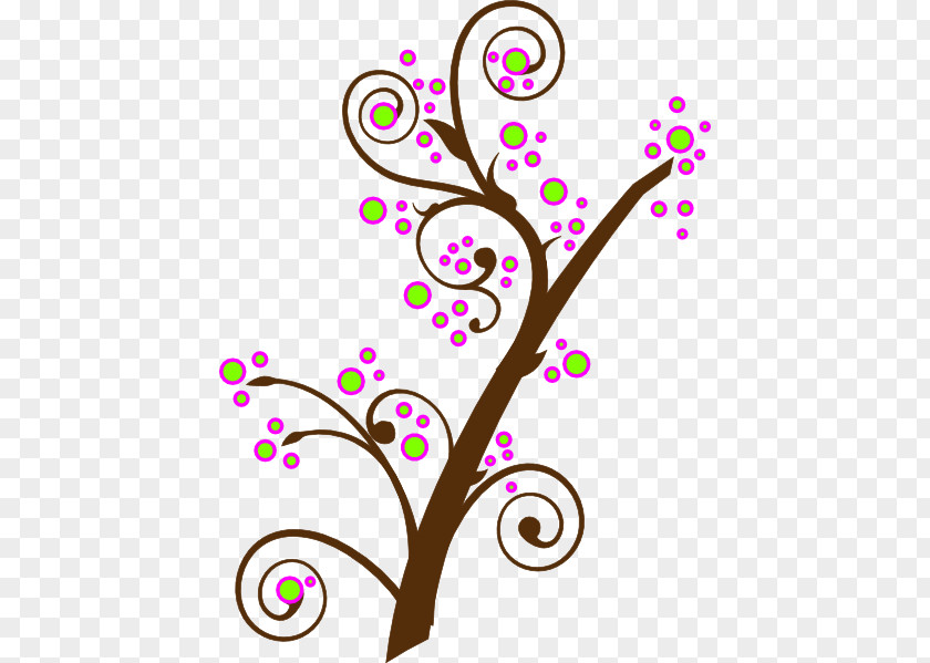 Blooming Tree Floral Design Branch Caricature Clip Art PNG