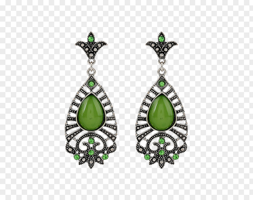 Filigree Pendant Earring Jewellery Gemstone Bead Emerald PNG