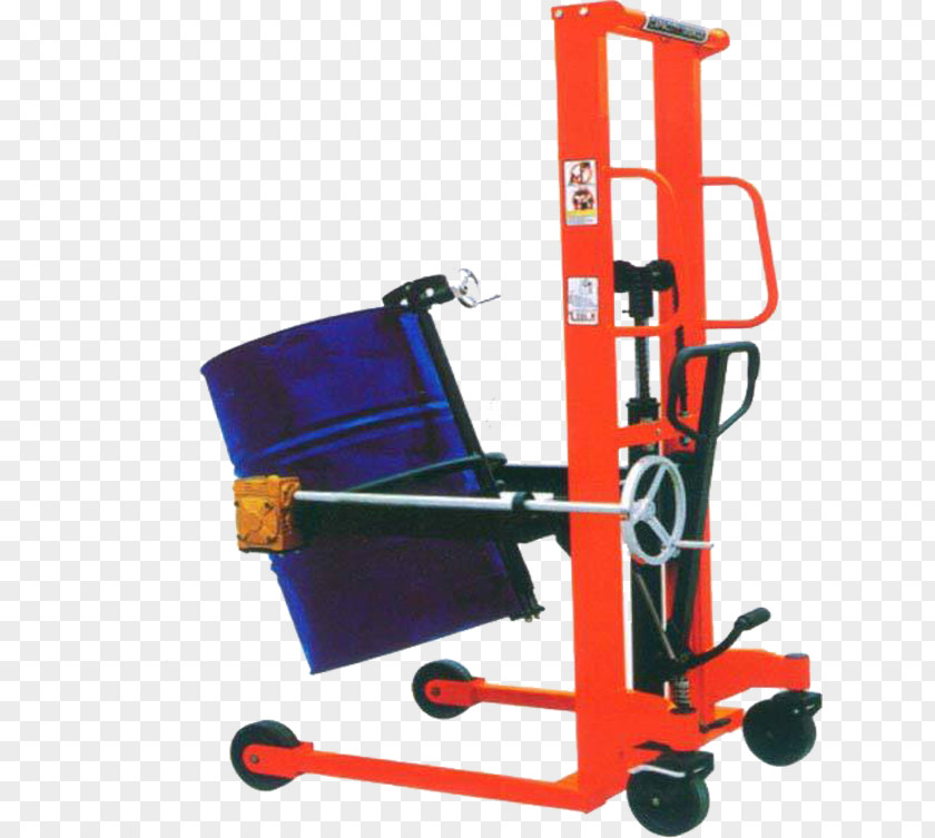 Handling Fork Lift Truck Drum Handler Hydraulics Stacker Manufacturing PNG