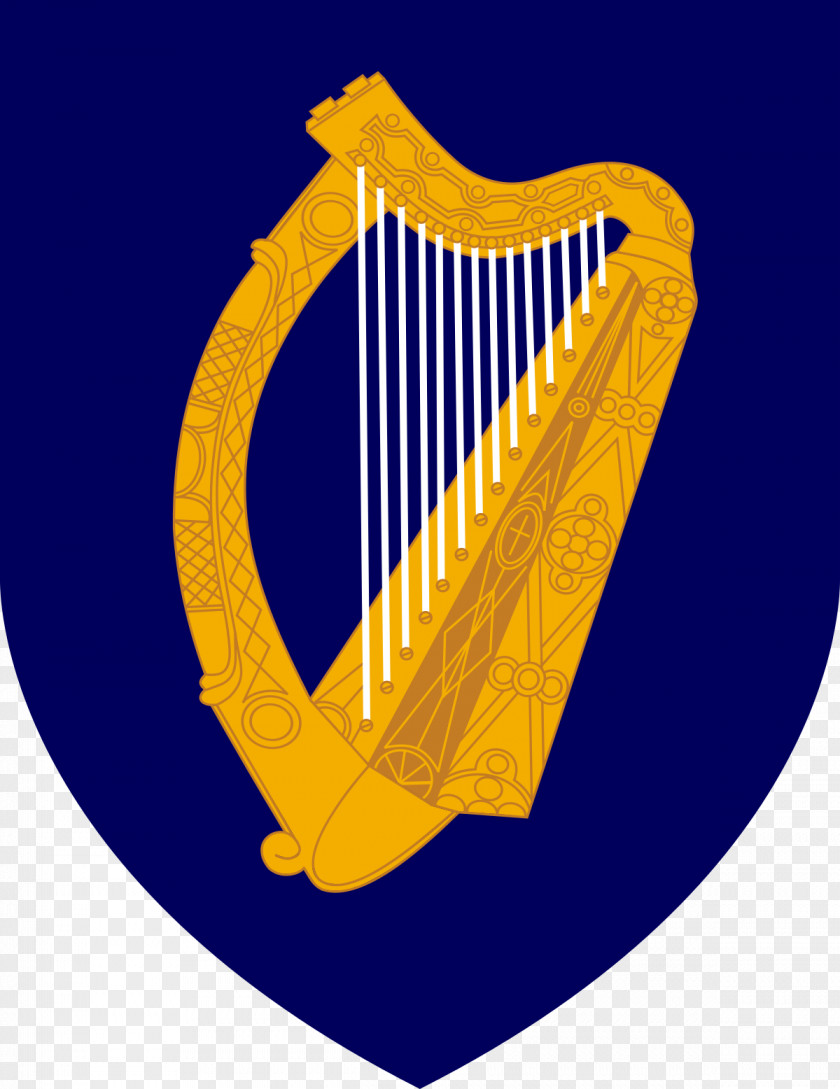 Harp Coat Of Arms Ireland National Supreme Court PNG