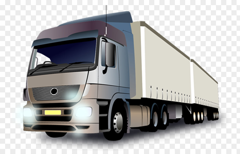 Truck Transport Logistics Cargo Vector Graphics PNG