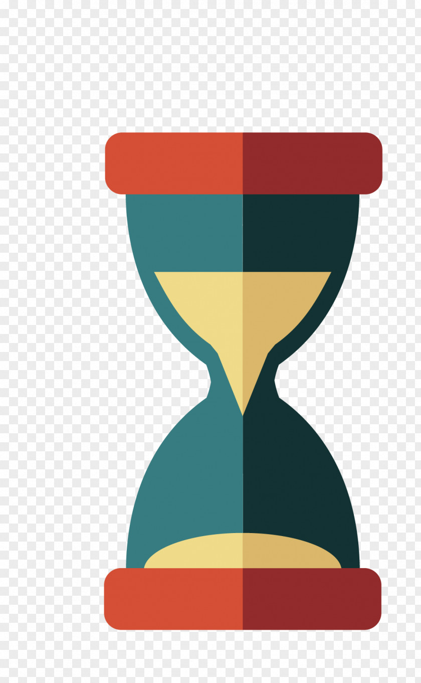 Vector Creative Flat Hourglass Euclidean PNG