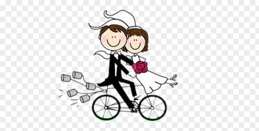 Bicycle Wedding Invitation Paper Marriage Drawing PNG