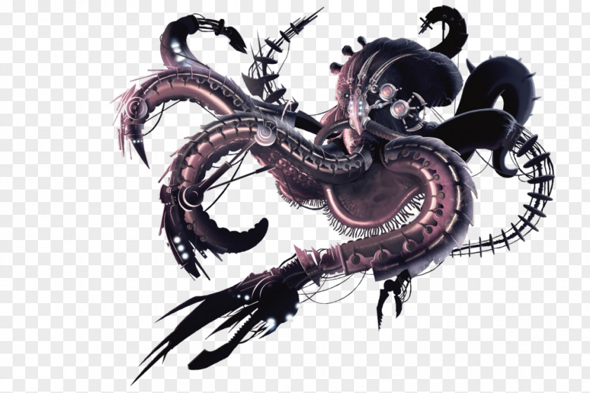 Dragon Octopus Monster PNG