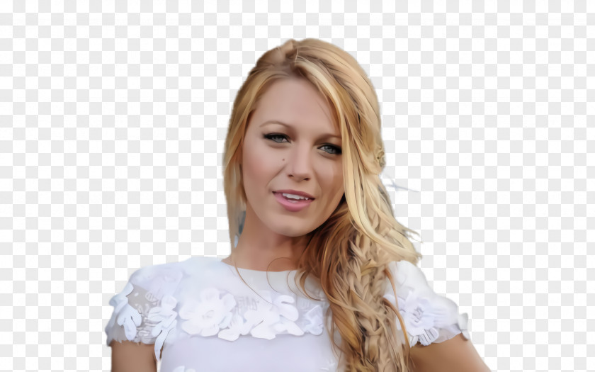 Long Hair Chin Blond White Face Hairstyle PNG