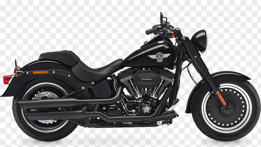 Motorcycle Harley-Davidson FLSTF Fat Boy Softail CVO PNG