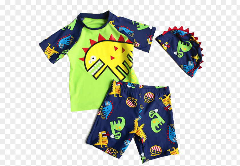 Dinosaur Park Sunscreen Swimsuit Amazon.com Child Rash Guard Clothing PNG