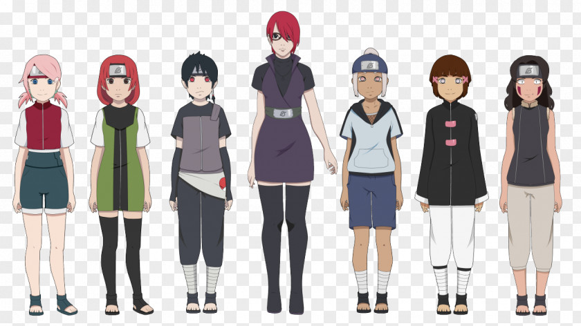 Kids Clothes Naruto Uzumaki Sakura Haruno Child Karin Gaara PNG