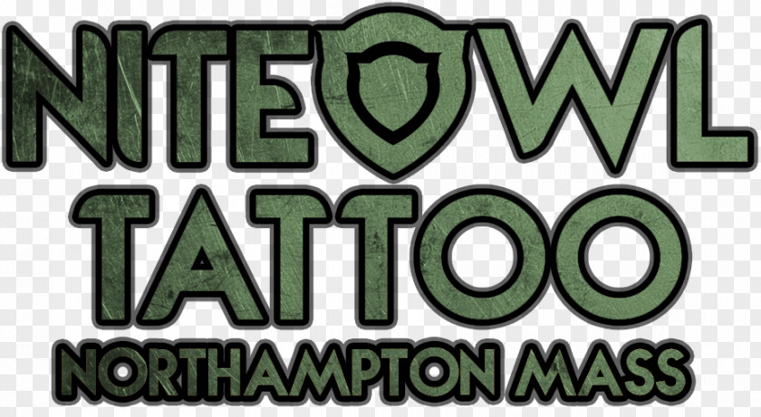 Owl Tattoo Game Logo NiteOwl Green Font PNG
