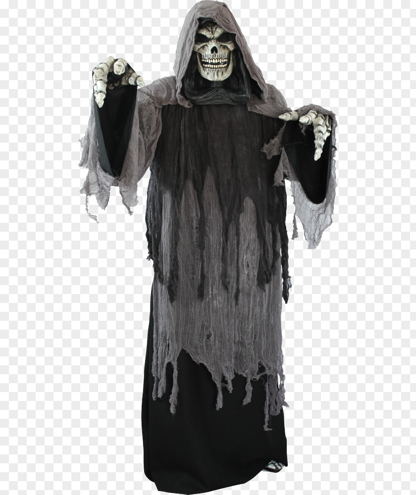 Cartoon Grim Reaper Death Robe Halloween Costume Cloak PNG