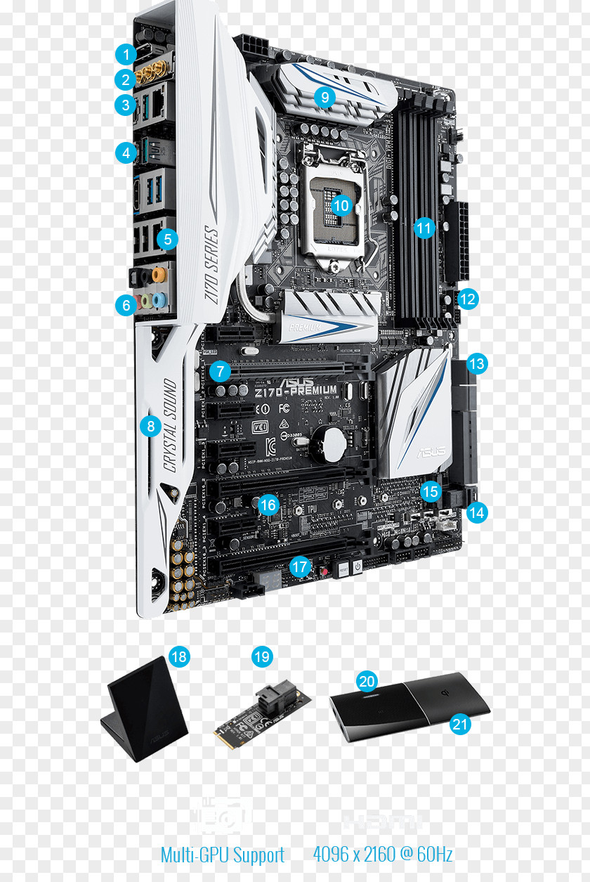 Intel Z170 Premium Motherboard Z170-DELUXE LGA 1151 ATX PNG