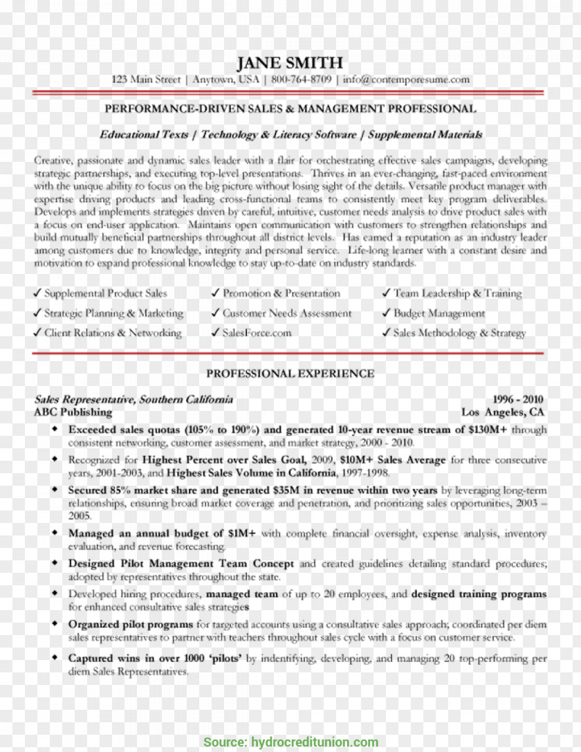 Marketing Résumé Template Sales Writing Job Description PNG