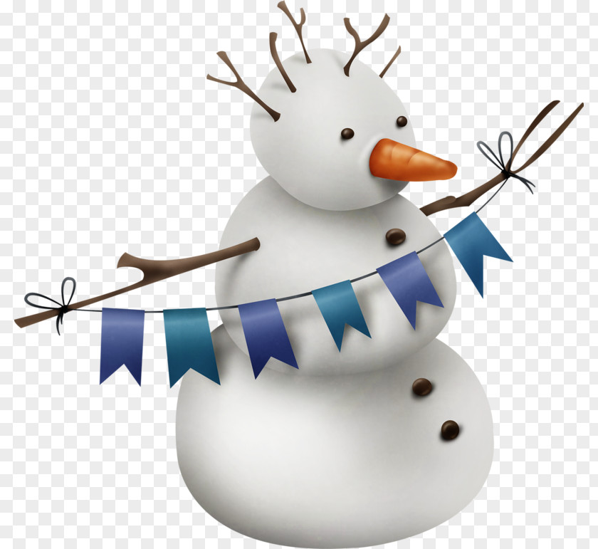 White Snowman Winter Clip Art PNG