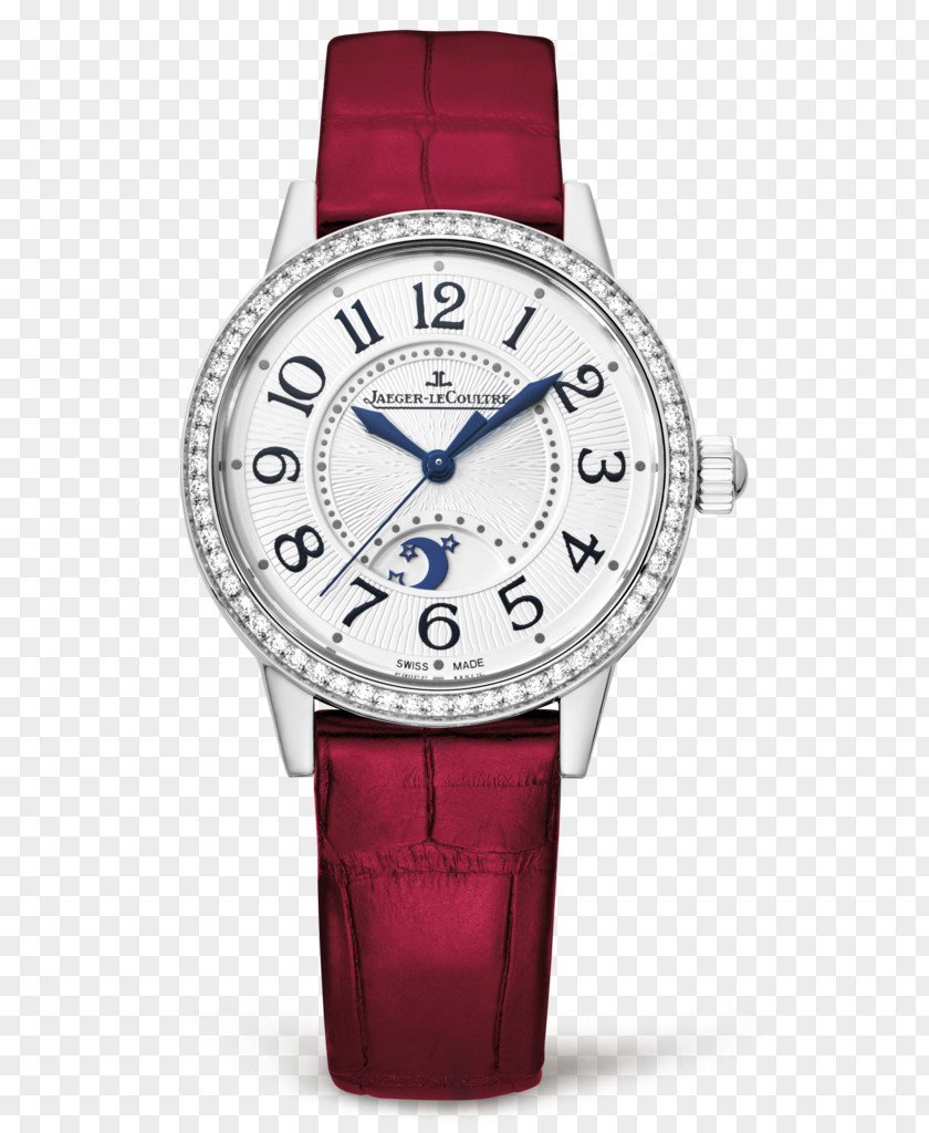 Jaeger Red Diamond Watch Female Form Jaeger-LeCoultre Reverso Watchmaker Jewellery PNG