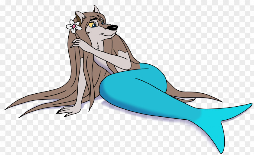 Mermaid Aleu Nuk Gray Wolf Balto PNG