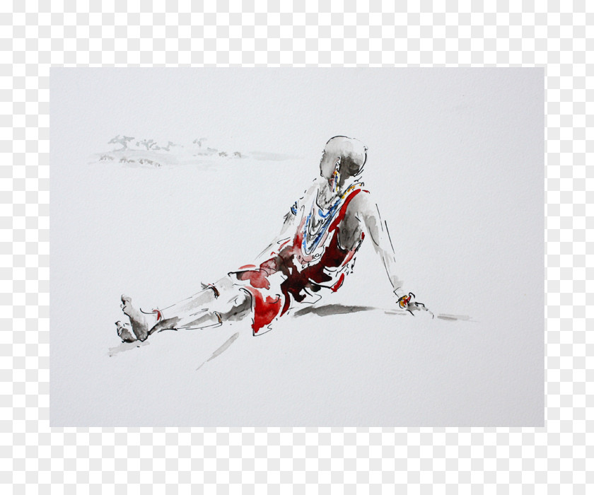 Stotting Ski Poles Bindings Art PNG