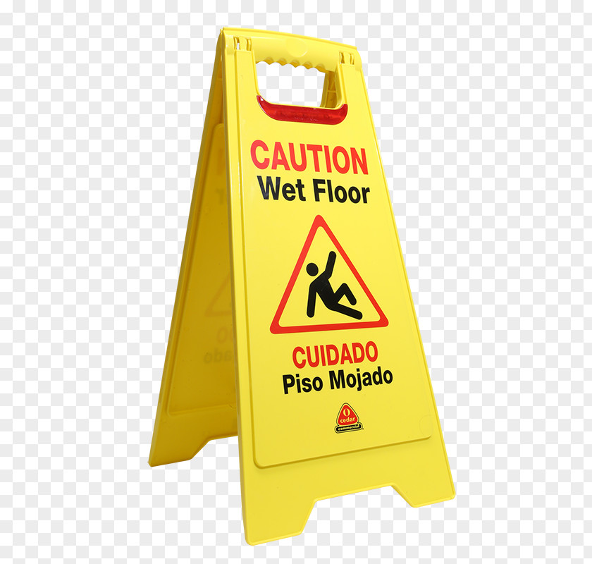 Caution Wet Floor Safety Product Mop Construction PNG