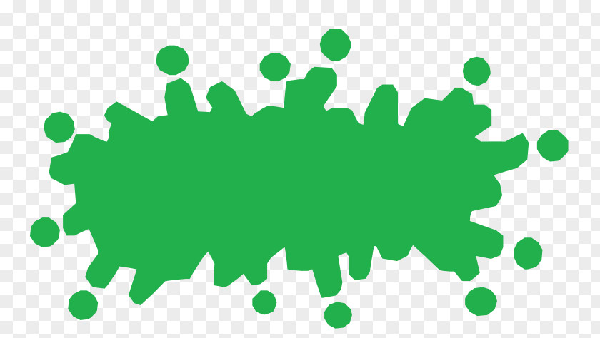 Green Splat Clip Art PNG