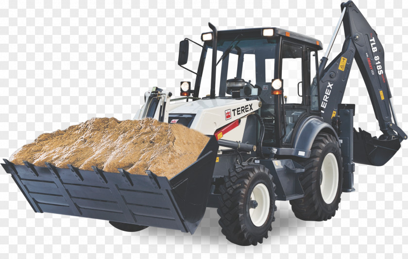 Tractor Machine Bulldozer Terex Backhoe Loader PNG