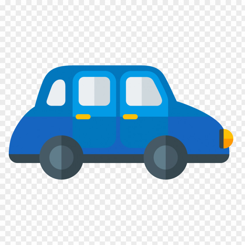 Blue Car Sedan Van PNG