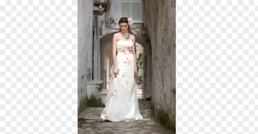 Country Style Wedding Dress Ivory Bride Marriage PNG