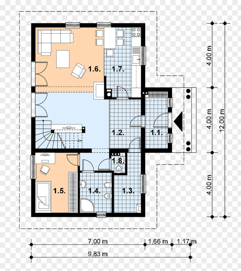 Design Floor Plan Facade Line PNG