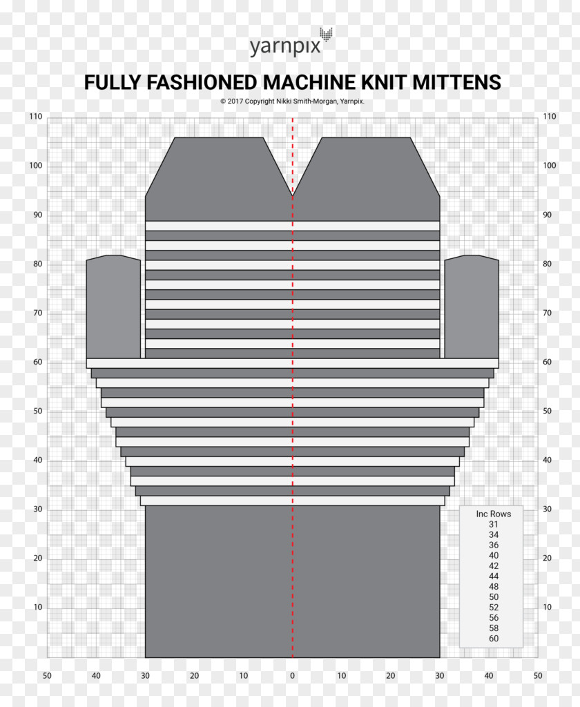 Quick Knitted Afghans Knitting Machine Fully Fashioned Mitten Pattern PNG