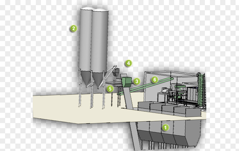 Silo Concrete Plant Ready-mix Cement Mixers PNG