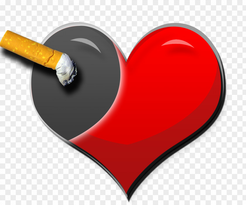 Singular Heart Tobacco Smoking Passive PNG