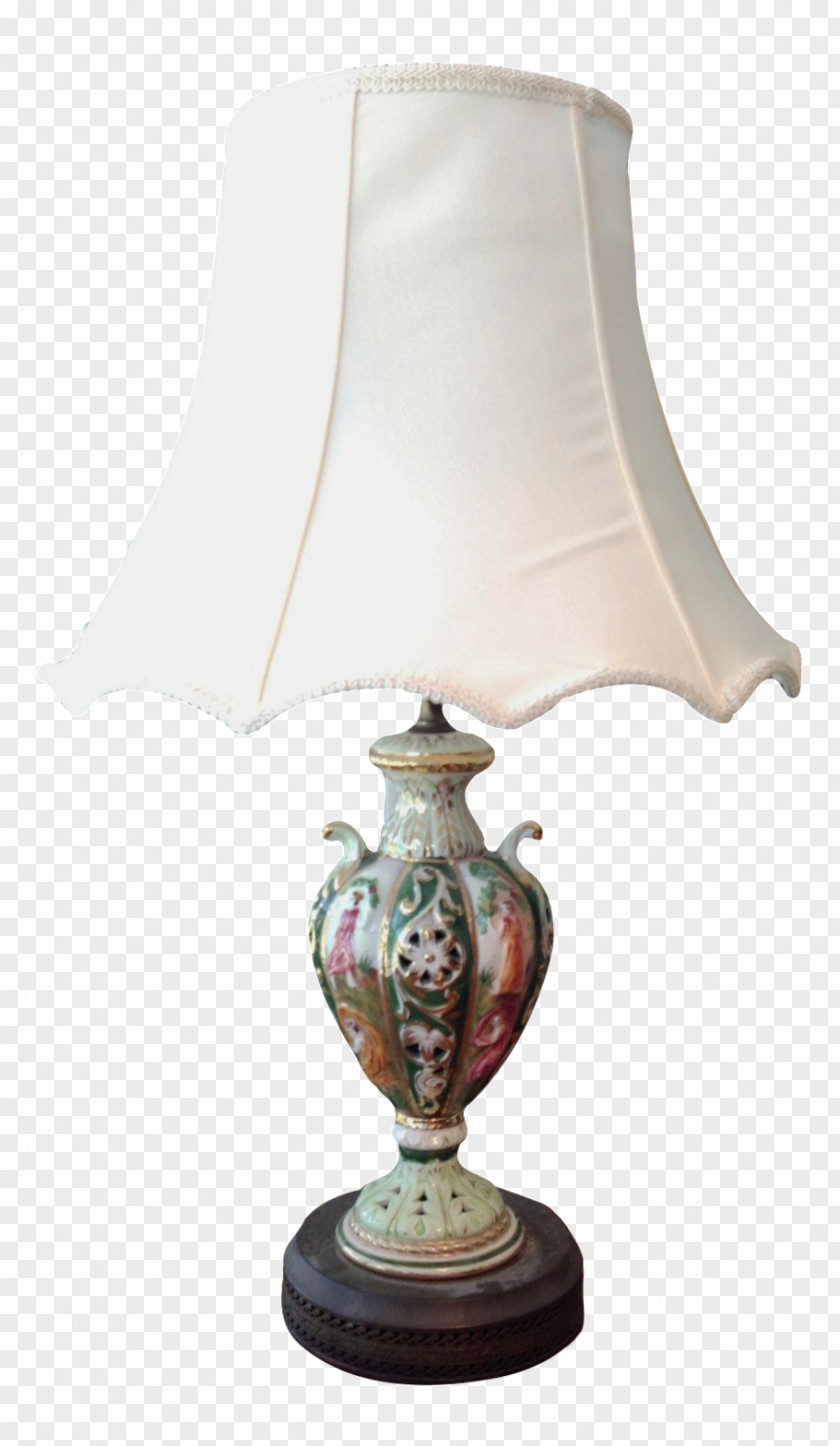 Table Lamp Capodimonte Porcelain Lighting Capodimonte, Lazio Light Fixture PNG