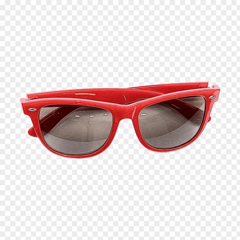 Transparent Material Magenta Cartoon Sunglasses PNG