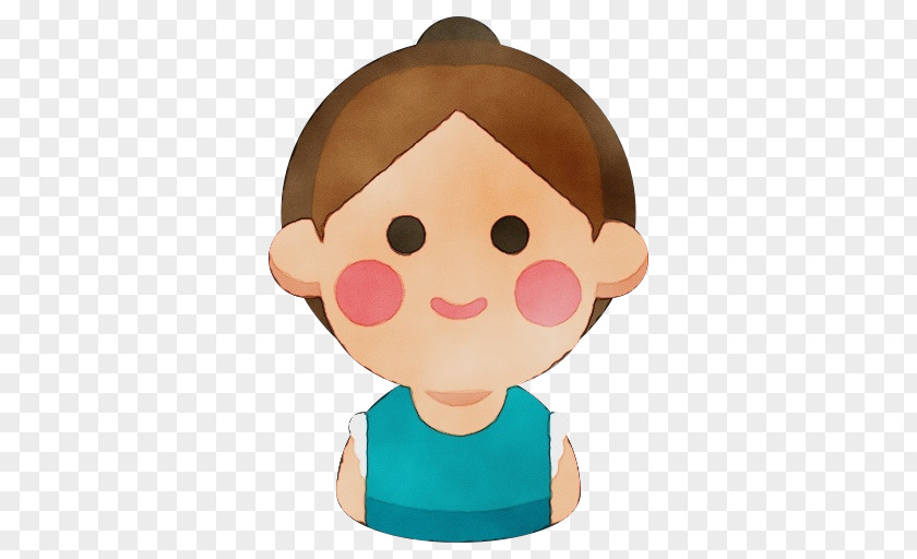 Brown Hair Toddler Cartoon Cheek Nose Child Animation PNG